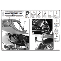 ΠΛΑΙΝΕΣ ΒΑΣEIΣ ΒΑΛΙΤΣΑΣ GIVI PLX177 HONDA XLV 1000 VARADERO  07 > 12 