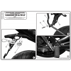 ΠΛΑΙΝΕΣ ΒΑΣΕΙΣ ΒΑΛΙΤΣΑΣ GIVI PLX449 KAWASAKI ER6 N - ER6 F  09 > 11
