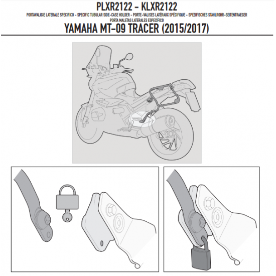 ΠΛΑΙΝΕΣ ΒΑΣΕΙΣ ΒΑΛΙΤΣΑΣ GIVI PLXR2122 YAMAHA ΜΤ09 TRACER 15 > 17 για V35 ΠΛΑΙΝΕΣ ΒΑΣΕΙΣ ΒΑΛΙΤΣΑΣ GIVI PLXR2122 YAMAHA ΜΤ09 TRACER 15 > 17 για V35