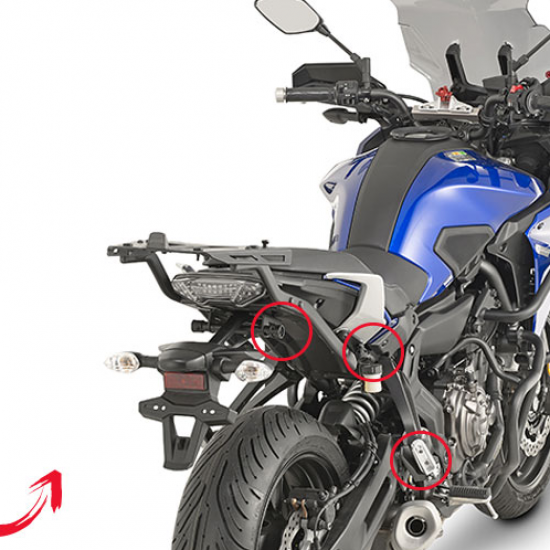 ΠΛΑΙΝΕΣ ΒΑΣΕΙΣ ΒΑΛΙΤΣΑΣ GIVI PLXR2130 YAMAHA ΜΤ07 TRACER 16 > 20 για V35 