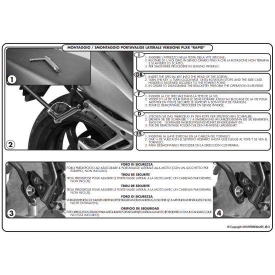 ΠΛΑΙΝΕΣ ΒΑΣΕΙΣ ΒΑΛΙΤΣΑΣ GIVI PLXR541 SUZUKI GSF 650 BANDIT ABS 09 > 11 ΠΛΑΙΝΕΣ ΒΑΣΕΙΣ ΒΑΛΙΤΣΑΣ GIVI PLXR541 SUZUKI GSF 650 BANDIT ABS 09 > 11
