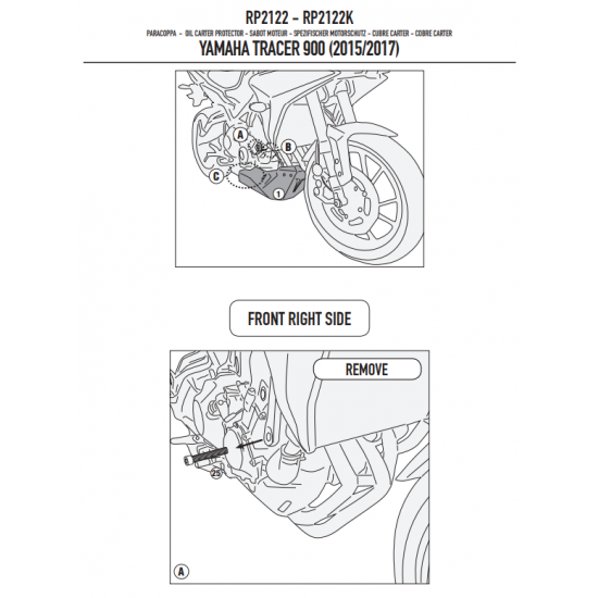 ΠΡΟΣΤΑΣΙΑ ΚΑΡΤΕΡ GIVI RP2122 ΨΥΓΕΙΟΥ ΑΛΟΥΜΙΝΙΟΥ YAMAHA MT09 TRACER 15 > 17 ΠΡΟΣΤΑΣΙΑ ΚΑΡΤΕΡ GIVI RP2122 ΨΥΓΕΙΟΥ ΑΛΟΥΜΙΝΙΟΥ YAMAHA MT09 TRACER 15 > 17