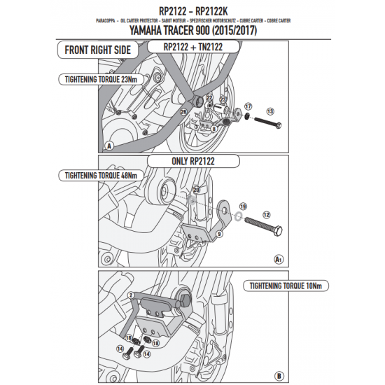 ΠΡΟΣΤΑΣΙΑ ΚΑΡΤΕΡ GIVI RP2122 ΨΥΓΕΙΟΥ ΑΛΟΥΜΙΝΙΟΥ YAMAHA MT09 TRACER 15 > 17 ΠΡΟΣΤΑΣΙΑ ΚΑΡΤΕΡ GIVI RP2122 ΨΥΓΕΙΟΥ ΑΛΟΥΜΙΝΙΟΥ YAMAHA MT09 TRACER 15 > 17