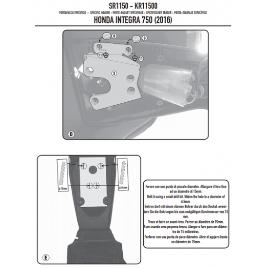 ΣΧΑΡΑ GIVI SR115 SUZUKI BURGMAN 250 - 400 03 > 06 ΣΧΑΡΑ GIVI SR115 SUZUKI BURGMAN 250 - 400 03 > 06
