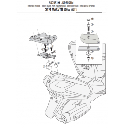 ΣΧΑΡΑ GIVI  MAXSYM 400 - 600 11 - 20 για monolock
